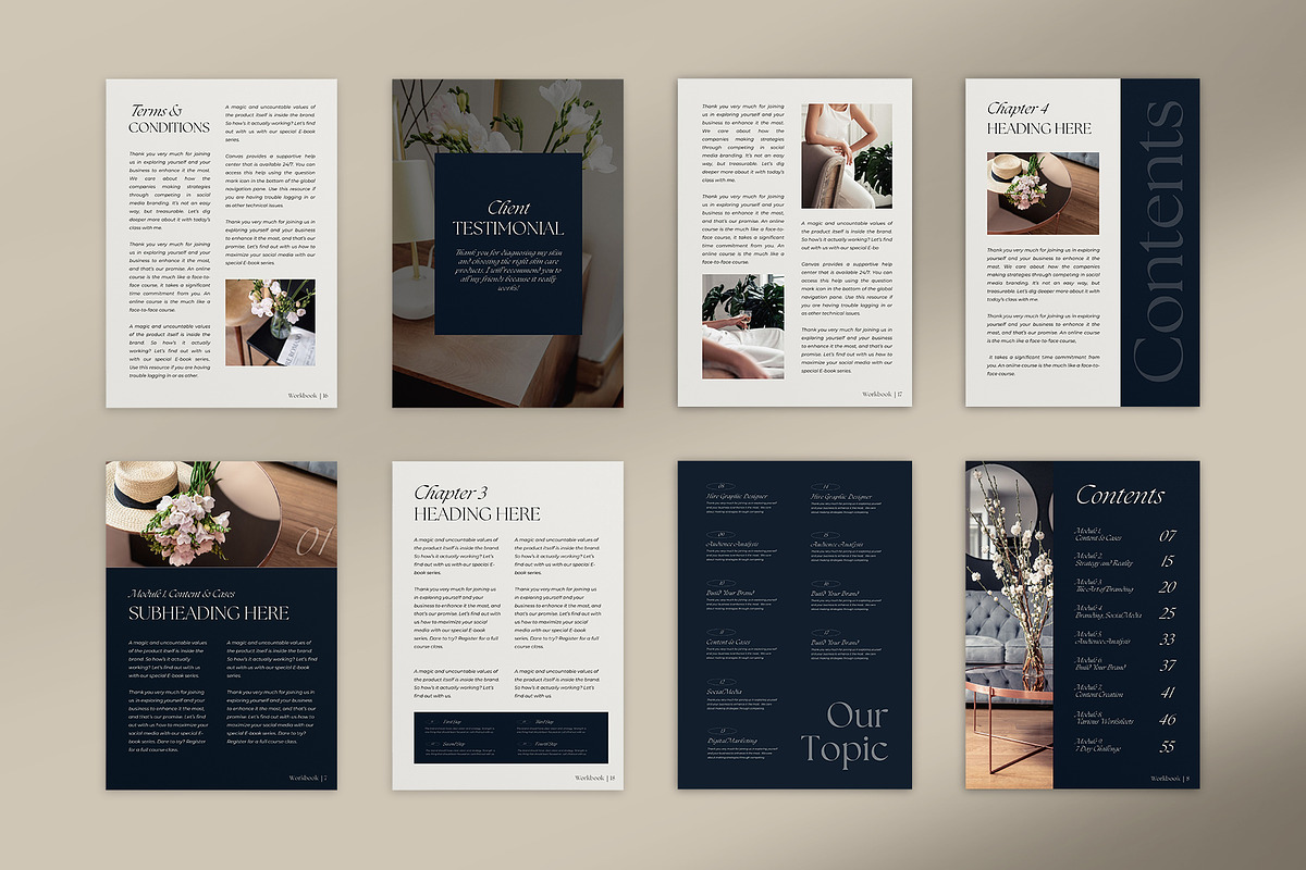Workbook Template Canva, a Marketing Template by Instprofi | Studio Estimo (Photo 6 of 9)