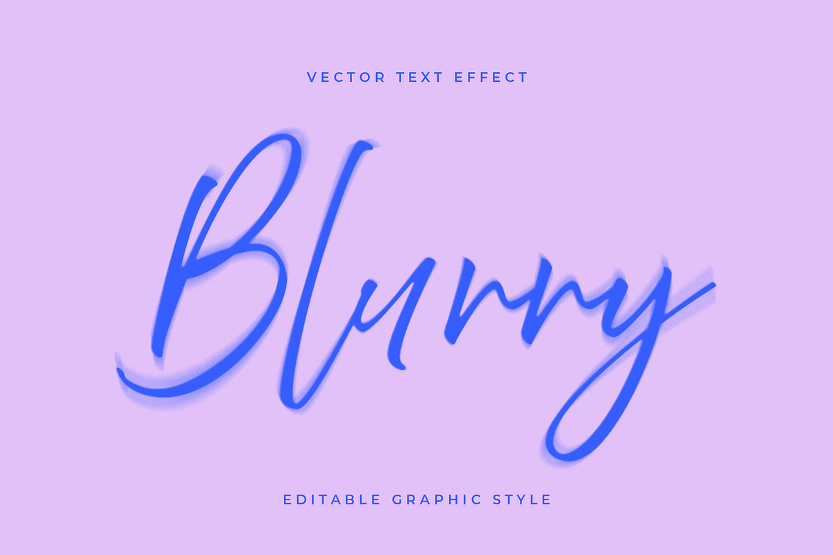 Neon Script Blur Text Effect