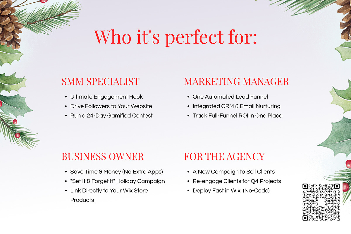 Wix Advent Calendar: Lead Funnel preview 3