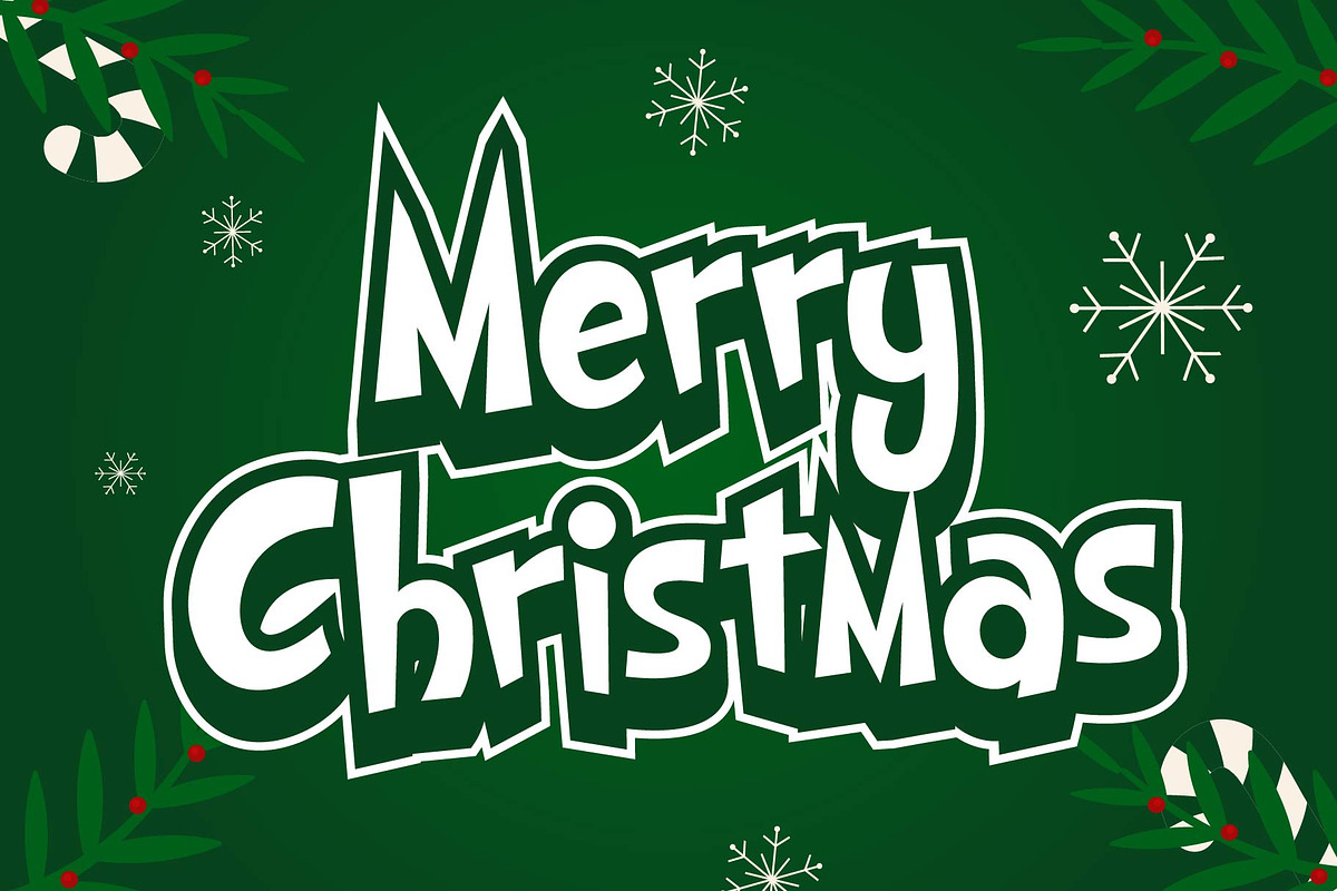 Grinch 0.1 - Christmas Display Font, a Slab Serif Font by Densu Creative (Photo 2 of 6)