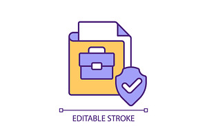 Successful resume RGB color icon, an Icon by IMG Visuals