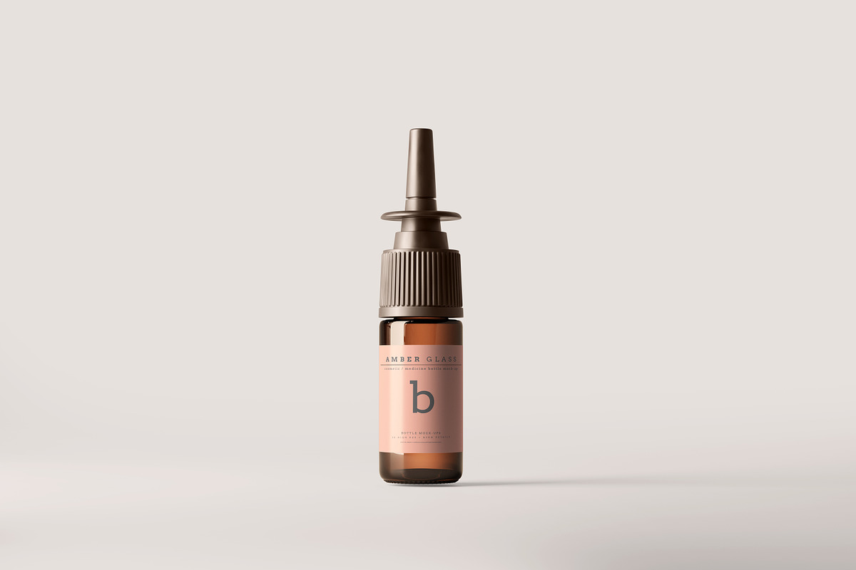 Nasal Spray Bottle Mockups, a Cups & Container Mockup by pmvch (Photo 5 of 20)