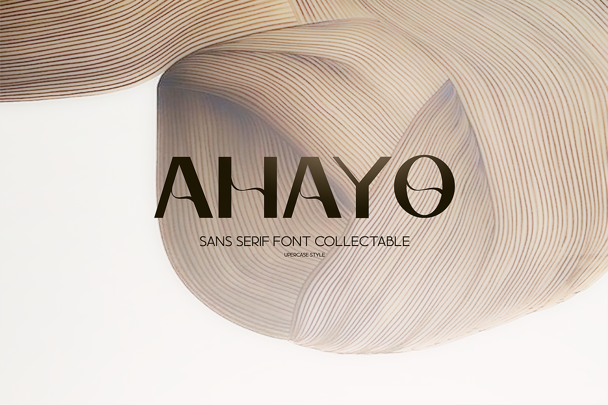 Ahayo -  Classy Elegant Font, a Sans Serif Font by ivan_artnivora (Photo 2 of 3)