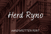 Herd Ryno - Handwriting Font, a Handwritten Font by Mightyfire (Thumbnail 1 of 4)