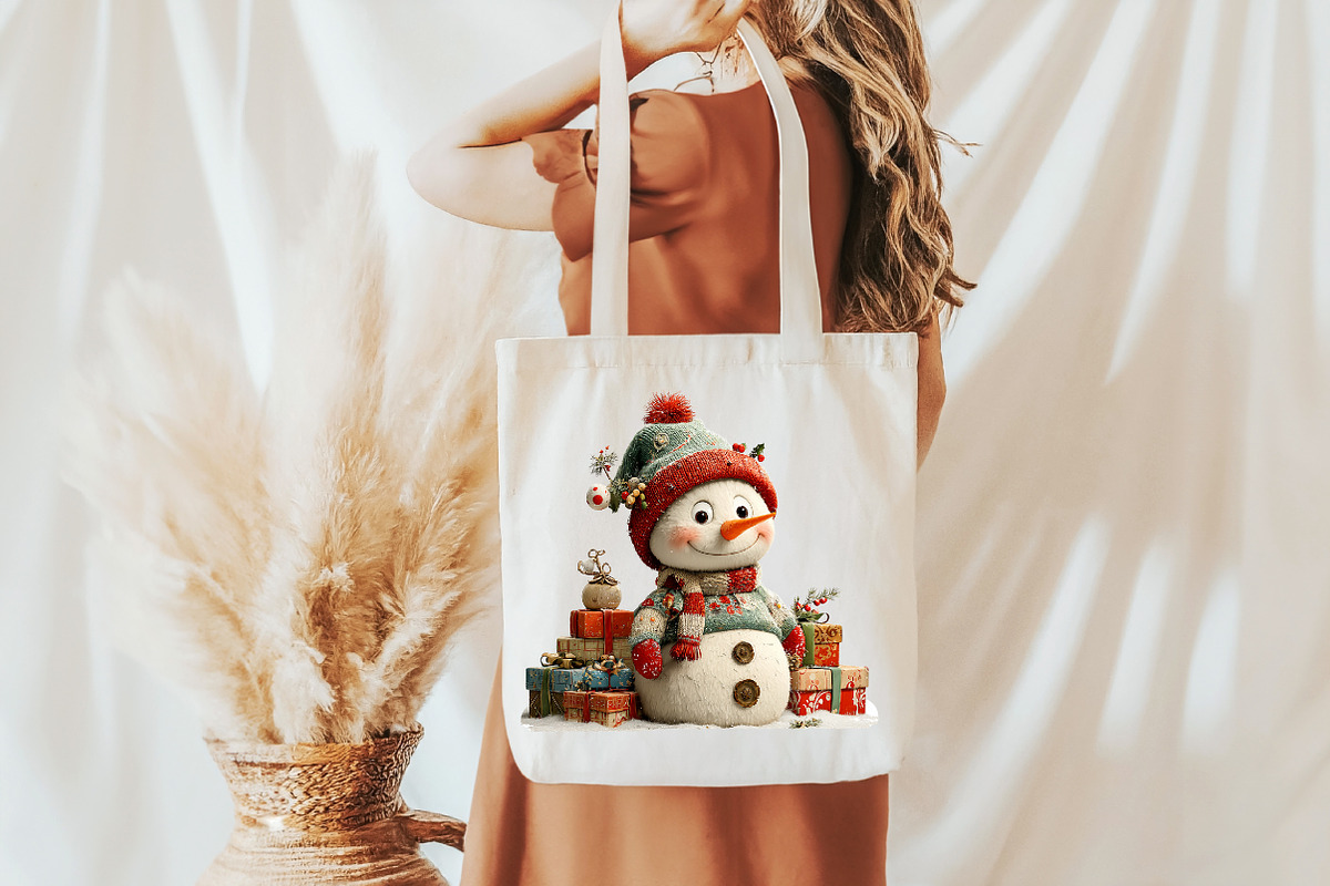 Whimsical Christmas Snowman Clipart, a Seasonal Illustration by Designworld (Photo 9 of 9)