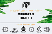 Monogram Logo Kit Vol-01, a Branding & Logo Template by Izalsye (Thumbnail 1 of 5)
