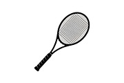 Tennis Racket Icon Silhouette Bundle, an Illustration by Designs_River (Thumbnail 37 of 51)