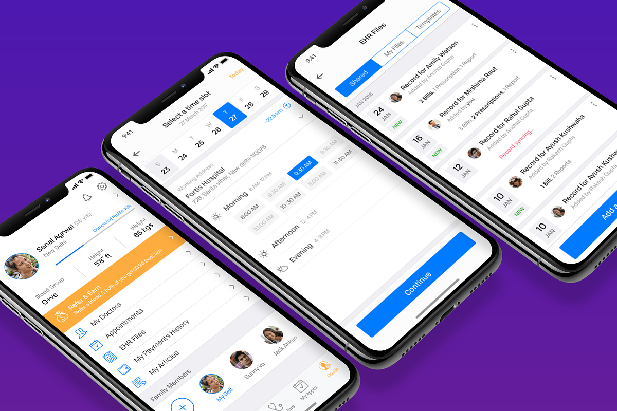 Healthcare Patient UI KIT, an App Template by UX Design Master (Photo 4 of 14)