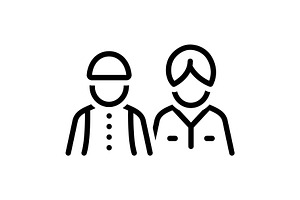 Characters religion black icon, an Outline Icon by Creative priyanka