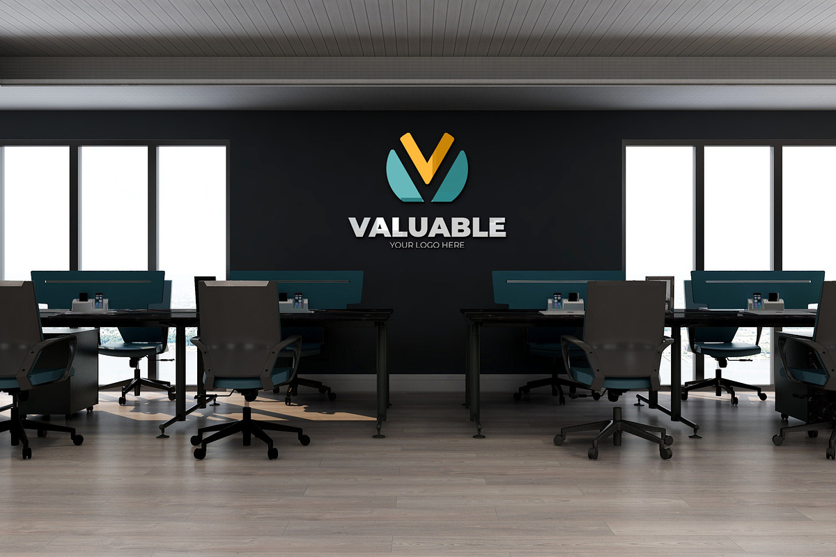 PSD Office Room Company Logo Mockup, a Product Mockup by Ayy (Photo 22 of 23)