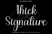 Thick Signature, a Handwritten Font by FreshTypeINK (Thumbnail 1 of 8)
