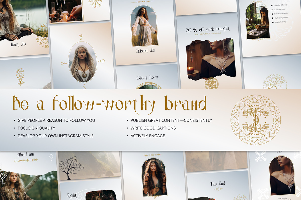 Celtic, Spiritual Instagram Posts, a Social Media Template by Under My Cozy Roof (Photo 7 of 9)