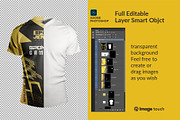 T-Shirt V-Neck Lid Short Mockup, a Shirt Mockup by image touch (Thumbnail 2 of 4)