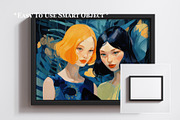 Framed floated canvas mockup, a Household Mockup by Artjafara (Thumbnail 3 of 5)
