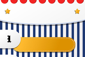 Circus Themed Template Design, a Marketing Template by Sybillla