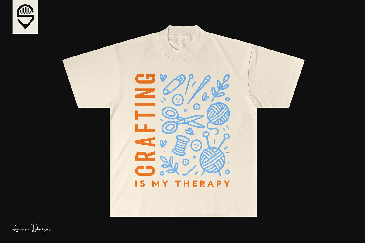 Crafting is my therapy, DIY lovers, a Graphic by shaondesigns (Photo 4 of 4)