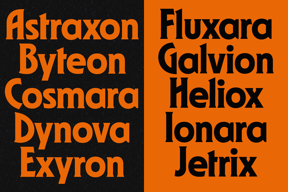 GW Astroform, a Serif Font by Goodwheel Studio (Photo 15 of 17)