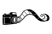Vintage Camera Film Silhouette, an Object Illustration by yasushie (Thumbnail 8 of 31)