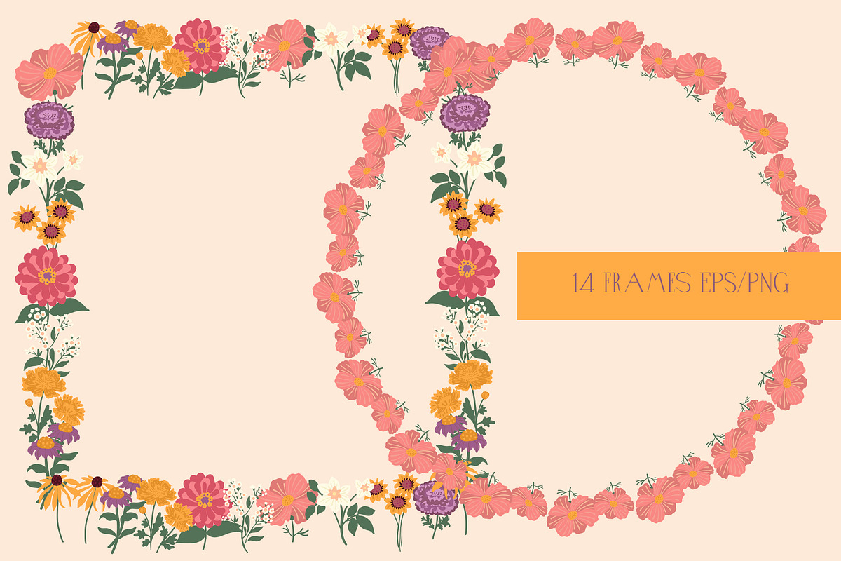 Garden Flowers patterns & clipart, a Pattern Graphic by Carpet Tapete Pretzel (Photo 4 of 15)