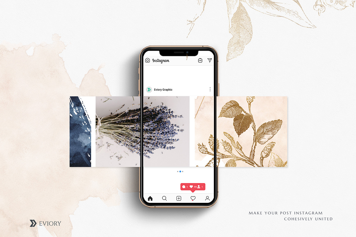 Instagram Puzzle - Canva & PS, a Social Media Template by Eviory