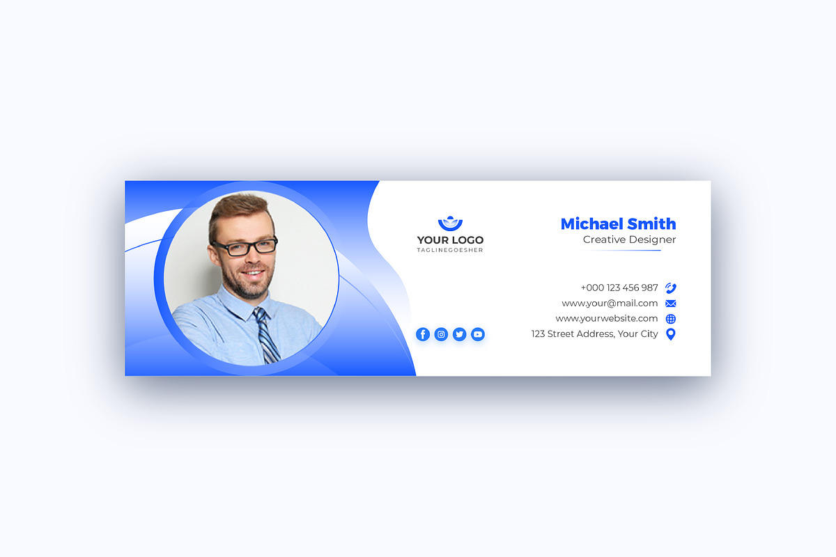 Email Signature Template, an Email Template by Mk_Studio (Photo 6 of 7)