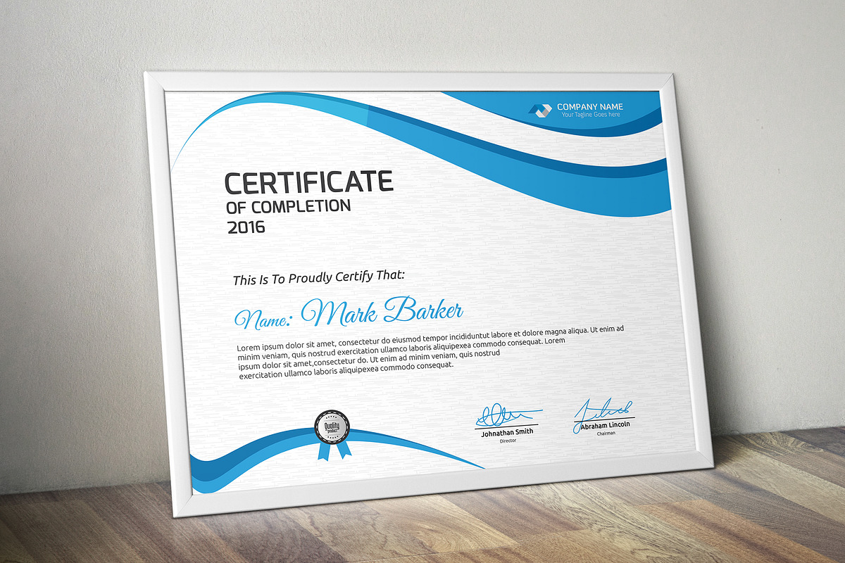Certificate Word | PSD | AI, a Stationery Template by Curve Design (Photo 2 of 3)