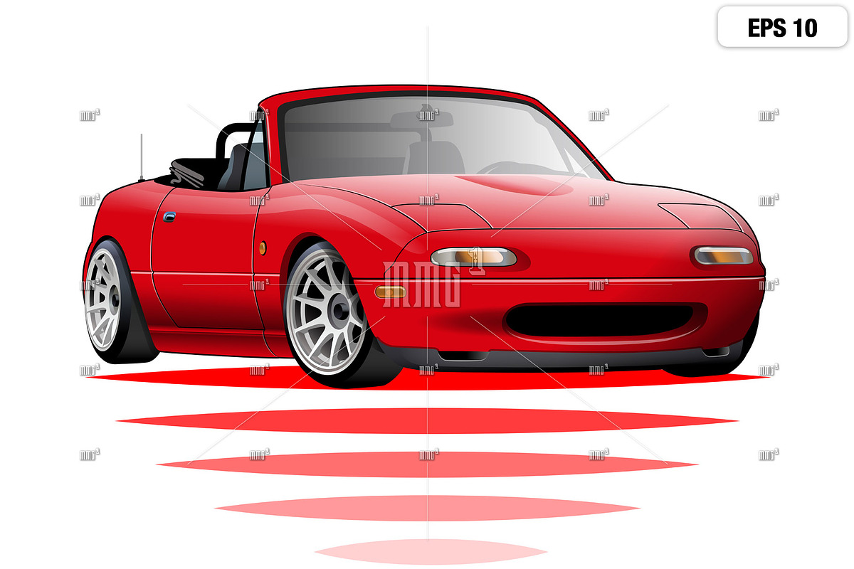 JDM convertible roadster design NA, an Education Illustration by MMG1designs (Photo 1 of 5)
