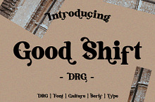Good shift font