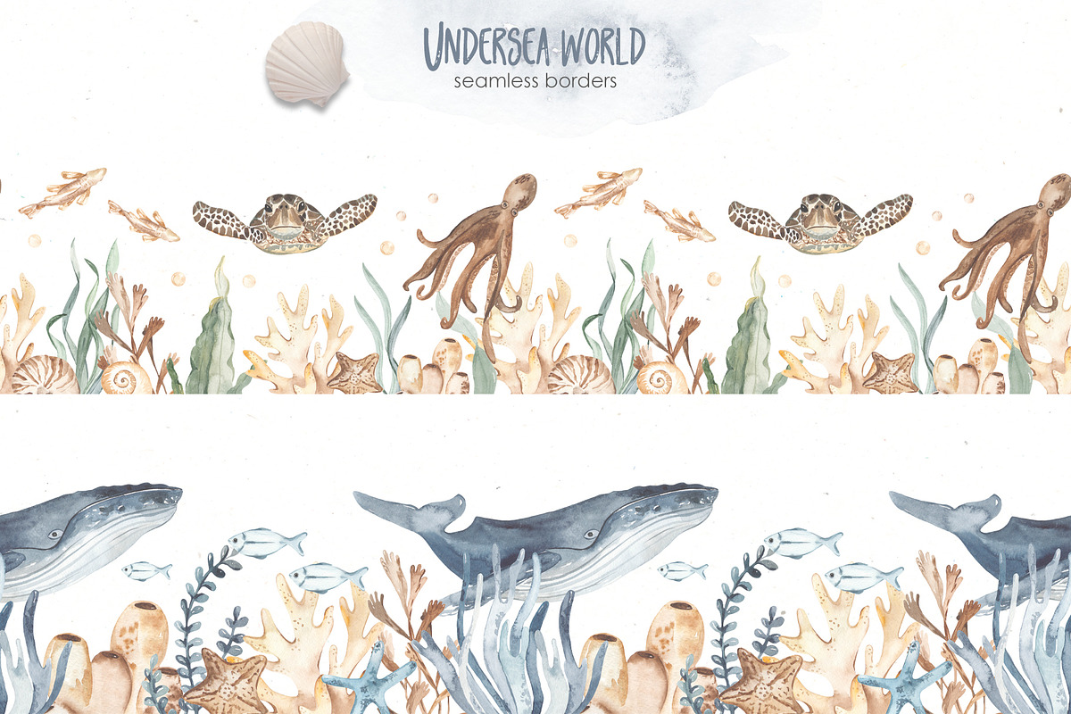 Undersea world Watercolor Part II, an Animal Illustration by Marina Ermakova (Photo 10 of 13)