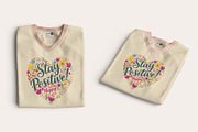 Stay Positive T-Shirt Design, an Object Illustration by Ahluva Studio (Thumbnail 2 of 6)