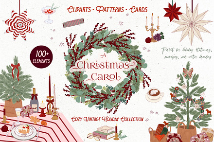 Christmas Carol Vintage Holiday Pack