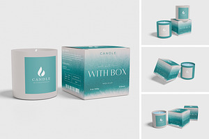 Candle Box Mockup, an Advertising Mockup by xavier_studio
