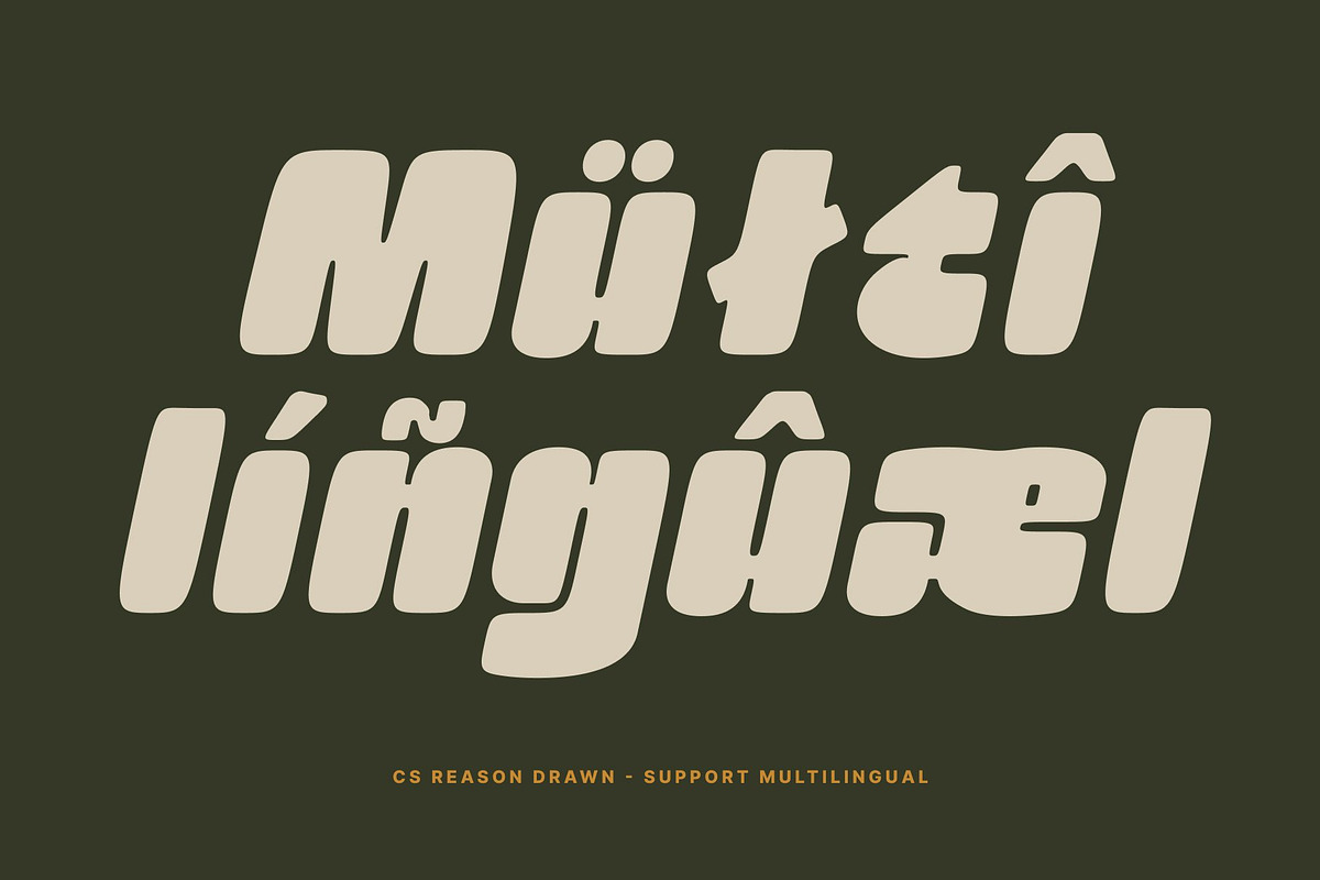 CS Reason Drawn – Bold Display Font, a Sans Serif Font by Craft Supply Co. (Photo 7 of 8)