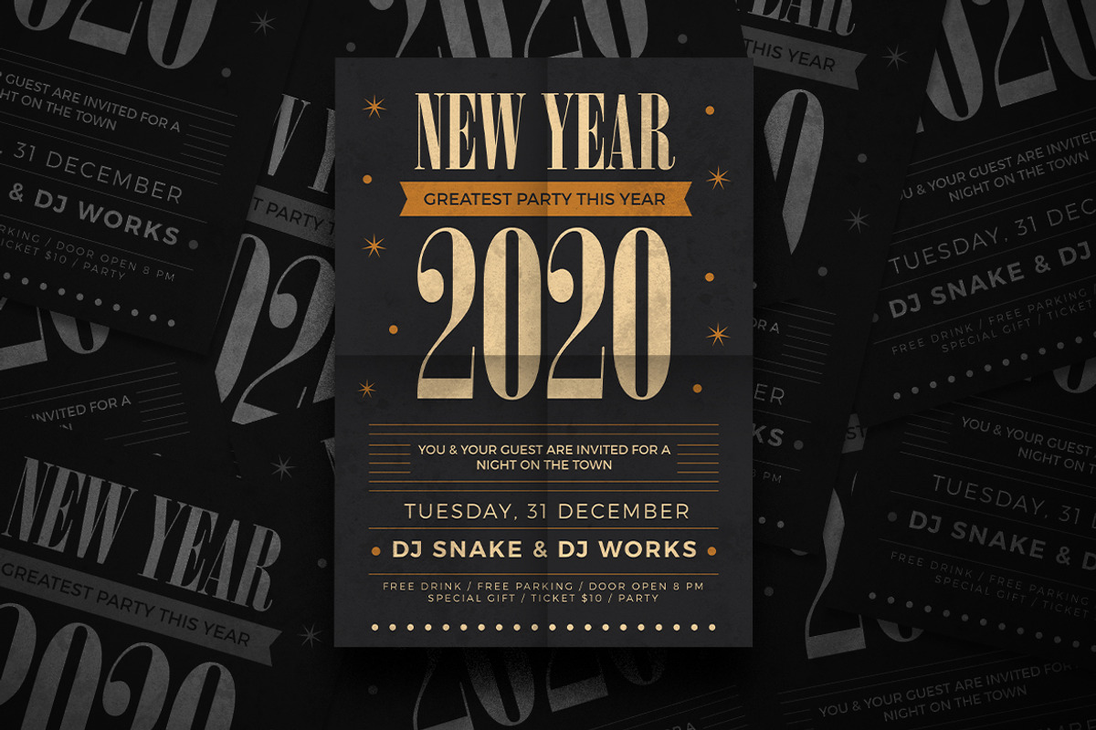 New Year Flyer, a Flyer Template by Tokosatsu (Photo 2 of 4)