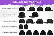 Headwear Mockup Essentials, a Hoody Mockup by Pixel Sauce™ (Thumbnail 2 of 6)