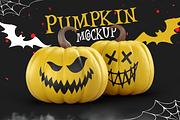 Halloween Pumpkin Mockup, a Product Mockup by AlkStudio (Thumbnail 1 of 7)