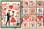 1960s Love Charm - Retro V-Day Art, an Illustration by Fun Digital (Thumbnail 5 of 5)