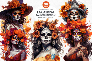 La Catrina Day of the Dead Clipart, a Person Illustration by ThatsDesignArt