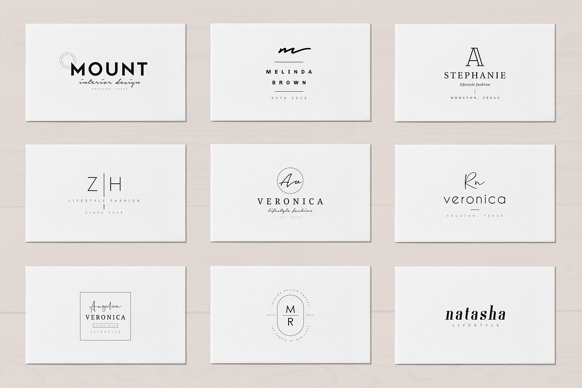 50 Trending Minimal Logo Bundle V01, a Branding & Logo Template by XpertgraphicD (Photo 12 of 15)