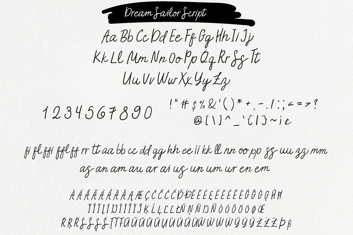 Dream Sailor Font Duo, a Sans Serif Font by Anna Ivanir (Photo 9 of 10)