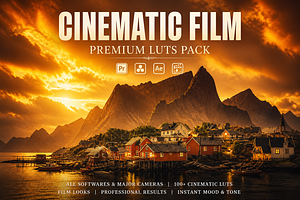 Cinematic Hollywood Film Video LUTs, a Preset Add-On by AAA Presets