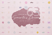 63 feminine Logos ☾ Señorita's Dream, a Branding & Logo Template by friday supply (Thumbnail 1 of 20)
