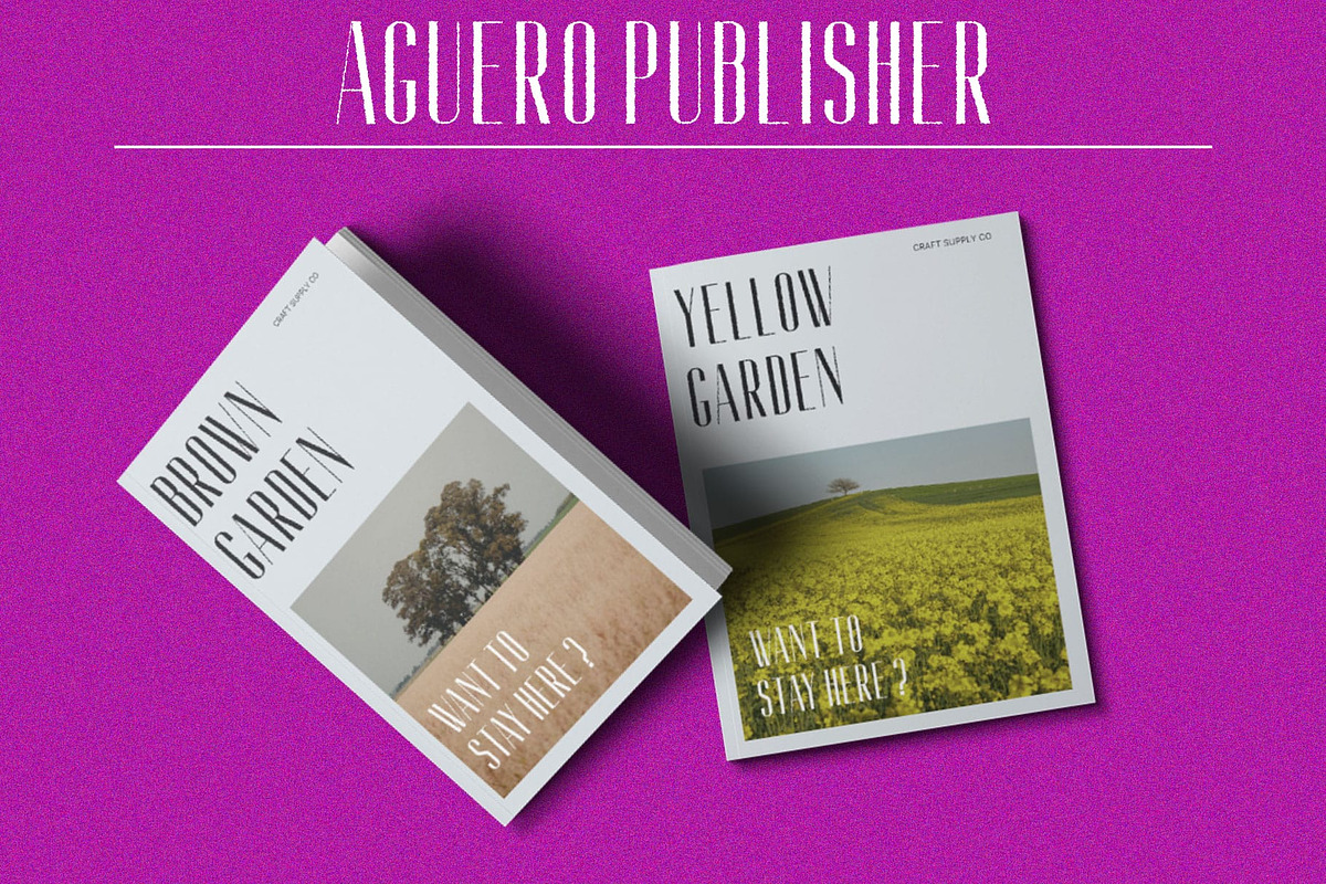 Aguero Sans Rough, a Sans Serif Font by Craft Supply Co. (Photo 5 of 8)