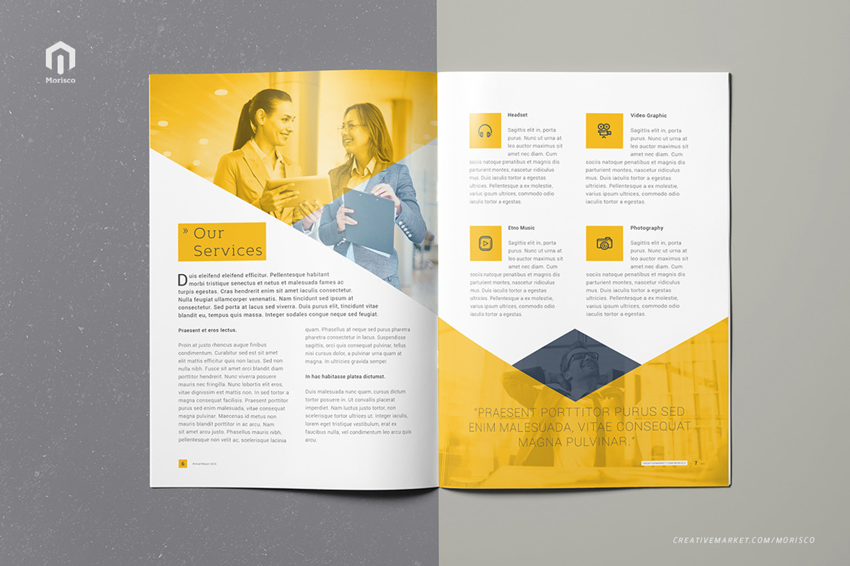 Annual Report 2016, a Brochure Template by Morisco (Photo 5 of 14)