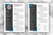 Modern Resume / Cv Design Template, a Resume Template by Pixel Pro (Thumbnail 2 of 3)