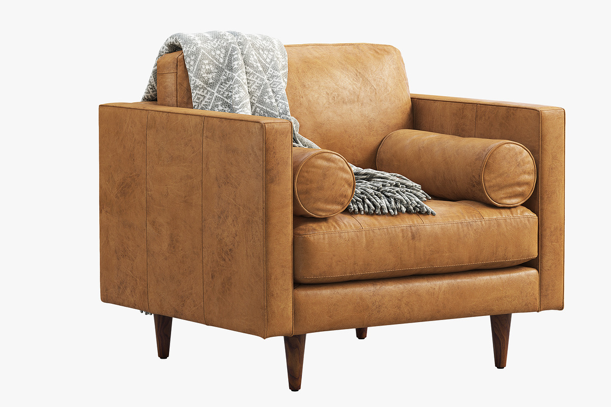 Briar Leather Chair brown and black, a Furniture 3D Model by 3dmitruk (Photo 4 of 24)