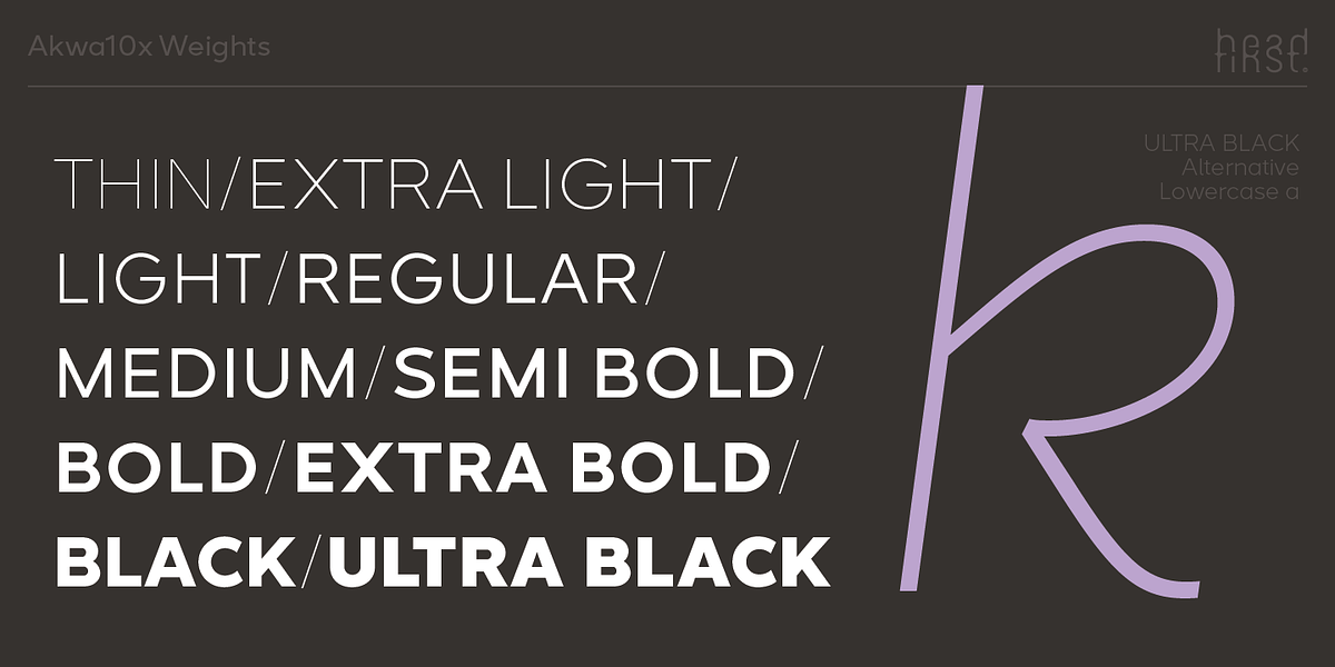 Akwa, a Sans Serif Font by HeadFirst (Photo 12 of 15)