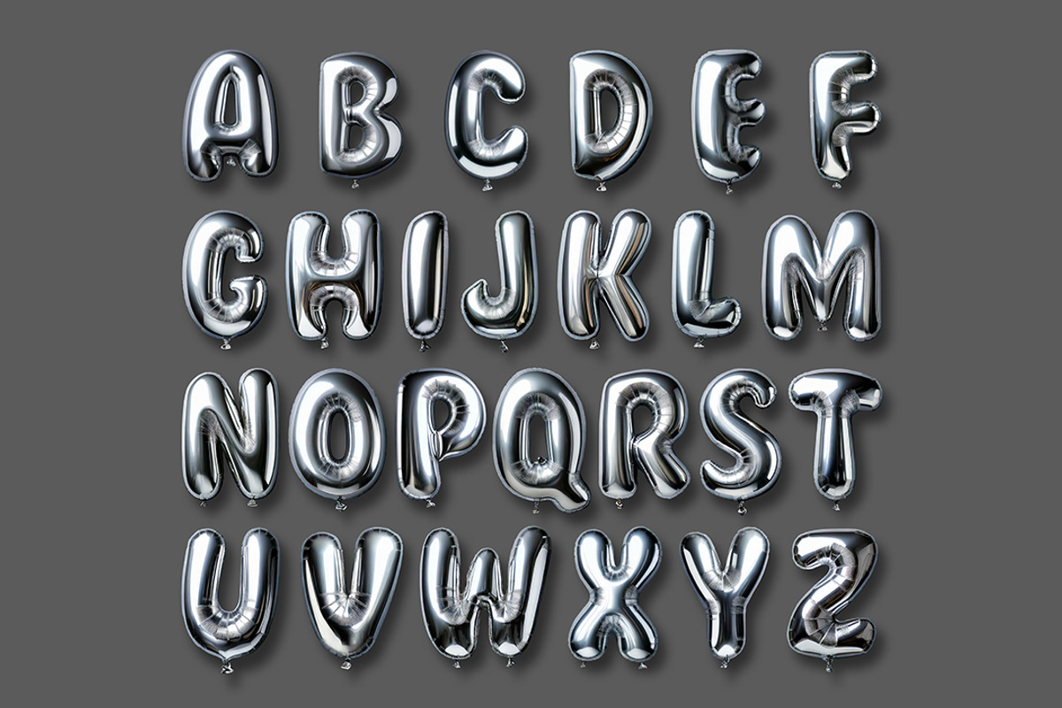 Balloon Letters Alphabet A-Z, an Object Graphic by Avelina Studio (Photo 2 of 4)