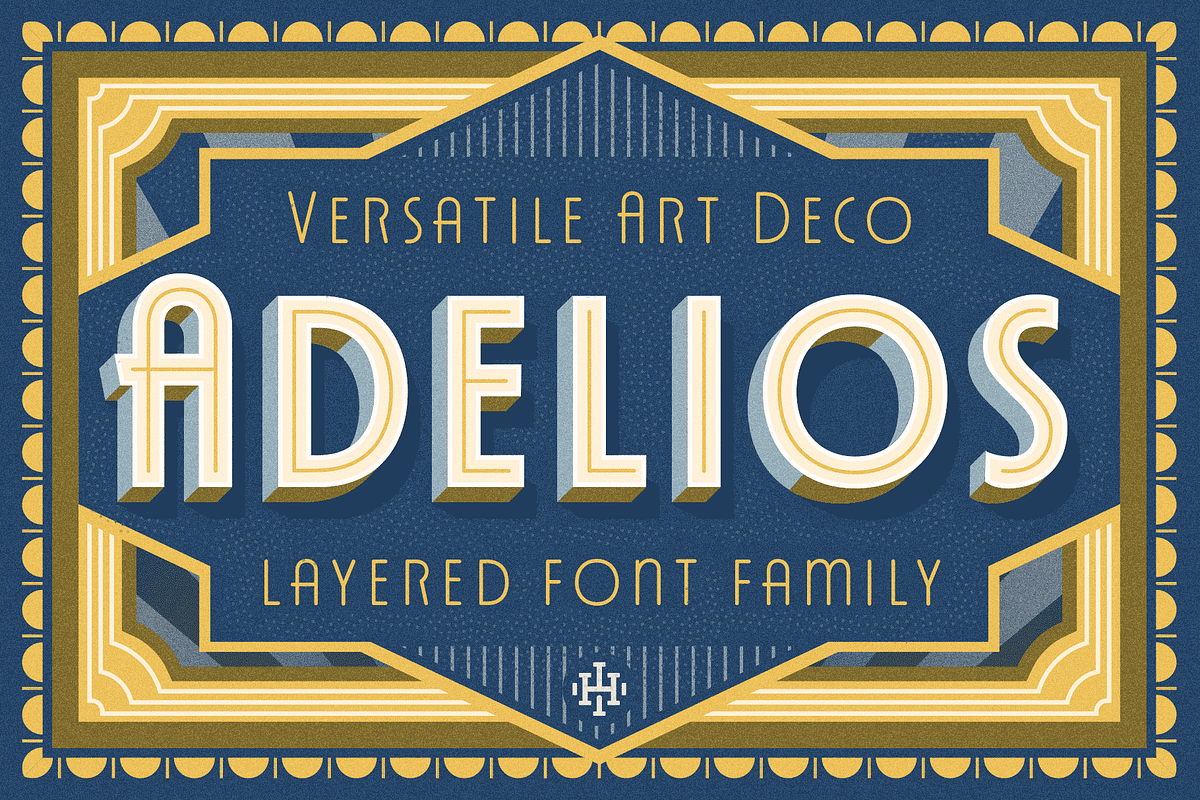 Adelios Layered Font preview 3