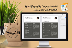 Modern Resume Template / CV - Carla